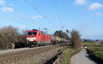 186 328-1 DB-Schenker kommt aus Richtung Aachen-West und fährt die Gemmenicher-Rampe hoch mit einem langen Ölleerzug aus Basel(CH) nach Antwerpen-Petrol(B) und fährt in Richtung