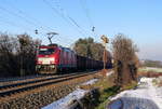 186 338-0  DB-Schenker  kommt aus Richtung Aachen-West und fährt die Gemmenicher-Rampe hochgefahren mit einem Schrottzug aus Köln-Kalk(D) nach Genk-Goederen(B) und fährt in Richtung