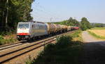 186 451-1 von Lineas/Railpool kommt aus Richtung Aachen-West und fährt die Gemmenicher-Rampe hoch mit einem gemischten Güterzug aus Köln-Gremberg(D) nach Antwerpen-Noord(B) und