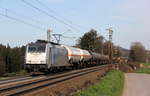 186 456-0 von Lineas/Railpool kommt aus Richtung Aachen-West die Gemmenicher-Rampe hoch mit einem lagen Kesselzug aus Ludwigshafen-BASF nach Antwerpen-BASF(B) und fährt in Richtung