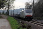 186 500-5 von Lineas/Railpool kommt die Gemmenicher-Rampe herunter nach Aachen-West mit einem Coilzug aus Kinkempois(B) nach Aachen-West(D).