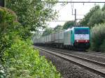 2830 mit dem Ambrogio-Zug unterwegs nach Aachen-West. Hier aufgenommen am 19/07/2009 bei Warsage.