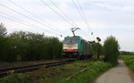Ein Nachschuss von der Cobra 2843 kommt als Lokzug aus Belgien nach Aachen-  West und fuhr die Gemmenicher-Rampe herunter nach Aachen-West.