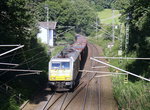186 177-2  der Euro Cargo Rail kommt aus Richtung Aachen-West und fährt die Gemmenicher-Rampe hoch mit einem Schrottzug aus Köln-Kalk(D) nach Genk-Goederen(B) und fährt gleich in den