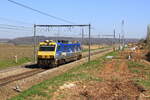 Infrabel EM203 is passing in Warsage, 27/3/2025