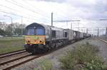 Railtraxx 266 118-9 mit Containerzug, aufgenommen 15.04.2017 am Bahnhof Antwerpen-Luchtbal 