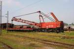 Im Depot Doboj stand am 23.5.2011 auch dieser große Schienenkran.