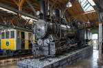 Zahnradlok 97-019 der Bosnisch-Herzegowinischen Staatsbahn (BHStB) am 03.01.2020 in der Lokwelt Freilassing    Hersteller: Floridsdorf  Radsatzfolge: Czz1'  Vmax (km/h): 30  Leistung (PS): 300 