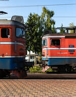 441 401 und 441 808 (kalt) mit einem Kohlezug aus Doboj kommend kreuzen im Bahnhof Stanari eine unbekannte 441 mit dem P 6405 (Banja Luka - Doboj) 28.8.25  