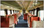 Innenansicht der 1.Klasse Budd Wagen. (Archiv 03/1979)