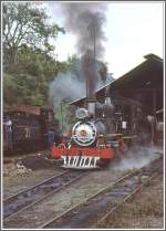 Nr 42 wird angeheizt, whrend Nr 21 krftig rangiert in Sao Joa del Rei/Minas Gerais.