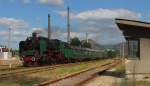 Ein Sonderzug mit der bulgarischen 03.12 erreichte am 10.5.2013 den Bahnhof  Kardzali.