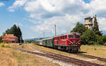 75 009 mit dem R 1661 (Septemvri - Dobrinishte) in Bansko 3.9.23