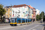 Neben einigen historisch anmutenden Fahrzeugen weist die Straßenbahn Sofia mit dem Pesa Swing aus dem Jahr 2008 auch vergleichsweise moderne Fahrzeuge auf.