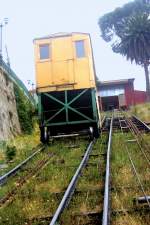 Eine der vielen Seilbahnen von Valparaiso.