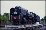 Die einzige chinesische Dampf Lok in Deutschland: QJ 2655 am 9.8.1999 im Museum in Speyer.