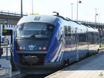 Der Triebzug DM 576 war Anfang Juni 2018 auf dem Bahnhof Aalborg abgestellt.