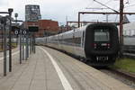 Am 08.07.2017 verlässt ein Öresundzug den Bahnhof Østerport in Richtung Norden.