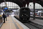 Am 08.07.2017 erreicht ein Öresundzug aus Malmö den Hauptbahnhof von Kopenhagen.