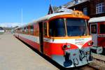 Midtjyske Jernbaner Lemvigbanen: MjbaD Ym 12 (DUEWAG 1983) Bahnhof Lemvig am 9.