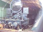 DSB S740, bekannt aus den 007 James Bond-film   Octopussy  (die Lokomotive lief damals auf der Nene Valley Railway, England), im NSVJ depot bei bhf Rungsted Kyst.