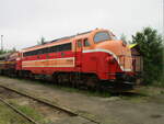 Die MY28 fällt mit ihrer Farbgebung auf.Am 23.Juni 2021 stand die Lok in Padborg.