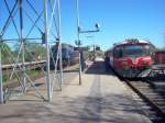 OHJ/HTJ Ym-zug (Vorlufer der MR/MRD, in Tllse am 9. Mai 2006. Im hintergrund DSB Me 1507 mit regionalzug nach Kopenhagen Hbf.