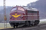 NOHAB 2602 ab 13.05.1965 bis 1999 als DSB MY1151 ab 2012 CLR - Cargo Logistic Rail Magdeburg am 10.01.2017 nördlich von Salzderhelden am BÜ75,1 um 14:34 in Richtung Göttingen