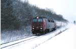 Railion MZ 1412 mit Güterzug zwichen Regstrup und Holbäk.30/12 2005