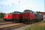 DSB MZ 1459 MZ 1457 und DB 185 327-4 am 29.6.2008 in Padborg.