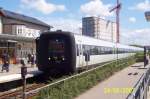 Ein IC3 der DSB am 24.06.2007 im Bahnhof Hjrring auf dem Weg von Frederikshavn nach Kopenhagen.