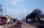 ØSJS (Østsjællandske Jernbaneselskab, Østbanen) Scandia-Schienenbuszug (Sm + Sm) / DSB Mo 1999 Bahnhof Havdrup am 9.