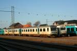 Zwei Triebzge der ARRIVA PLC MR 4010 und MR 4271 am Abend des 20.4.2008 in Esbjerg.