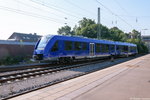 481 646-8 des dänisches Schienennahverkehrsunternehmen Nordjyske Jernbaner, war auf einer Probefahrt gewesen und fuhr gerade in den Bahnhof Uelzen ein.