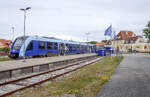 NJ 617 ist ein moderner Alstom Coradia LINT 41-Triebzug der �Nordjyske Jernbaner�.