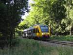 LINT Triebzug von Lokalbanen in der Wald von Gribskov (28/07/10)