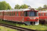 in Meyenburg habe ich diesen dnischen Triebwagen gefunden.06.05.2012  was mit den passieren wird ist fraglich.