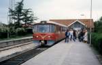 LNJ (Lyngby-Nærum-Jernbane, auch Nærumbanen genannt) Triebwagen Ym 19 Bahnhof Nærum am 2.