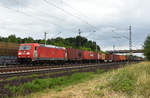 185 325-5  DB Schenker / green cargo  mit Container, unterwegs in Richtung Lüneburg.