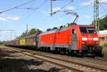 Die EG 3108 zieht einen langen Gz durch Pinneberg am 12.08.2012