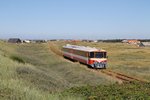 Ys/Ym 12 “Storåen” der Midtjyske Jernbaner mit Regionalzug 610 Thyborøn-Vemb bei Vrist am 8-8-2015.