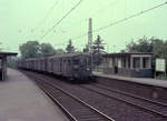 DSB S-Bahn Kopenhagen im August 1975: Eine S-Bahngarnitur der 1.