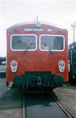 Ein S-Bahnzug der zweiten Generation aus Kopenhagen zu Gast in Hamburg bei einer Verkehrsausstellung am Bahnhof Sternschanze