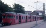 DSB S-Bahn: Linie H Bahnhof Ballerup im September 1974.