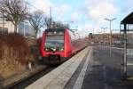 Ein Zug der Kopenhagener S-Bahnlinie C kommt am 4.