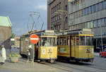 Århus / Aarhus Århus Sporveje SL 1 (Tw 17 / Tw 2) Store Torv am 27. Juli 1968. - Scan von einem Farbnegativ. Film: Kodak Kodacolor X Film.