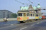 København / Kopenhagen Københavns Sporveje SL 2 (Tw 537 + Bw 15xx) Knippelsbro im Juli 1968. - Scan von einem Farbnegativ. Film: Kodacolor X.