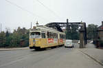 København / Kopenhagen Københavns Sporveje SL 10 (DÜWAG-GT6 885) København V, Vesterfælledvej am 12. Oktober 1968. - Scan eines Farbnegativs. Film: Kodak Kodacolor X.