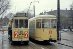 København / Kopenhagen Københavns Sporveje SL 2 (Tw 537 / DÜWAG-GT6 867) København K, Slotsholmen, Christiansborg Slotsplads / Holmens Bro am 8. November 1968. - Scan eines Farbnegativs. Film: Kodak Kodacolor X.