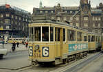 København / Kopenhagen Københavns Sporveje SL 6 (Tw 574 + Bw 15xx) København V, Rådhuspladsen (: Rathausplatz) am 24.